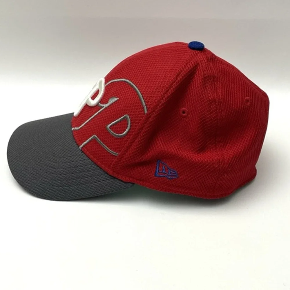 New Era 39 Thirty Philadelphia Phillies Baseball Cap Hat Child-Youth Red Logo‎